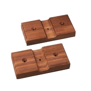 60609 SeaTeak Teak Rod Storage Rack Mounting Brackets - Pair - All
