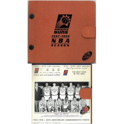 Athlon Sports CTBL-022440 1997-98 Phoenix Suns NBA Basketball 30th Anniversary Season Ticket Album Full Set 