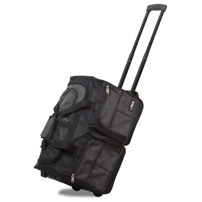 Hipack 25PRD20SB-CHARCOAL 20 in. Carry on Rolling Duffle Bag - Charcoal 
