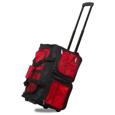 Hipack 25PRD20SB-RED 20 in. Carry on Rolling Duffle Bag - Red 
