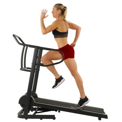 Sunny Health & Fitness SF-T7723 Force Fitmill Manual Treadmill - Set new fitness goals and break personal bests with the SF-T7723 Force Fitmill Treadmill by Sunny Health and Fitness. This heavy-duty fitness training device provides everything needed for a maximum intensity workout and improved muscular...