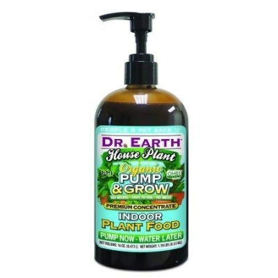 Dr Earth 249914 16 oz House Plant Organic, Pump & Grow Indoor Liquid Plant Food 