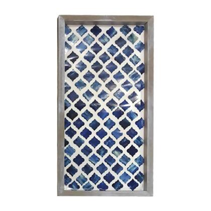 NuSteel TR-263 13 x 6.5 in. Blue Resin Wooden Tray 