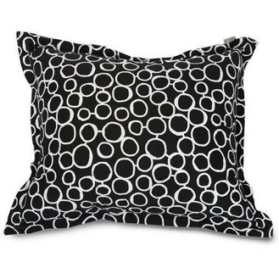 Majestic Home 85907250043 Fusion Black Floor Pillow - 54 x 44 x 12 in. 