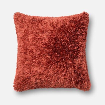 Loloi Rugs P017P0045RU00PIL3 22 x 22 in. Decorative Pillow Cover - Rust 