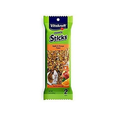 Vitakraft Sun Seed 512015 3.5 oz Guinea Pig Popped Grains Crush Sticks - Apple &Orange 
