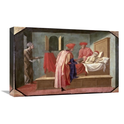Global Gallery GCS-279398-22-142 22 in. St. Cosmas & St. Damian Caring for a Patient Art Print - Francesco Pesellino 