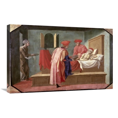 Global Gallery GCS-279398-30-142 30 in. St. Cosmas & St. Damian Caring for a Patient Art Print - Francesco Pesellino 