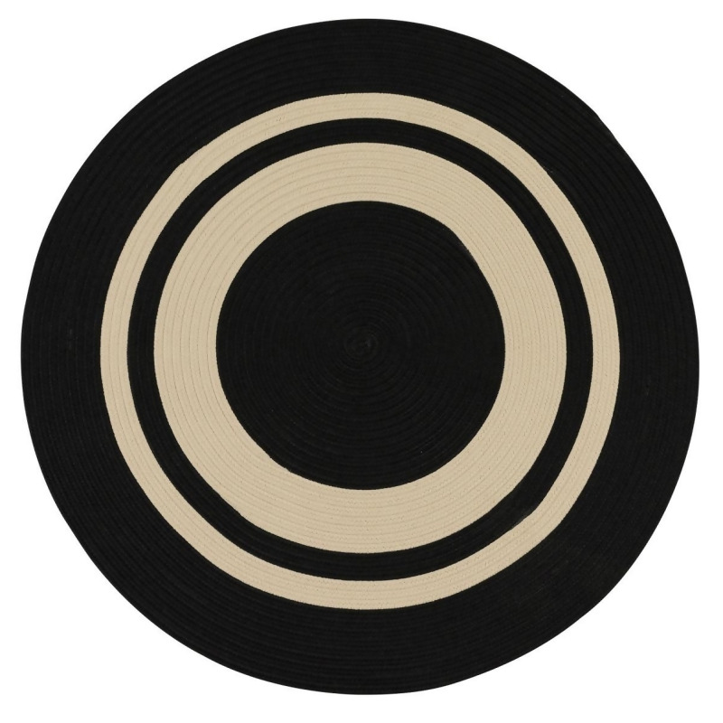 Colonial Mills Rug Cn00r060x060 Coronado Round Braided Black Sapphire 5 Ft From Unbeatable At Com Colonial Mills Rug Cn00r060x060, Black Round Braided Rugs
