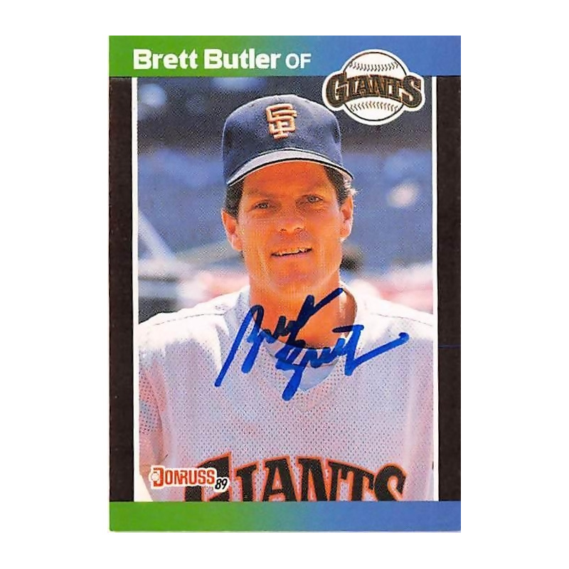 Autograph Warehouse 538828 Brett Butler Autographed Baseball Card - San Francisco Giants 1989 Donruss No.217