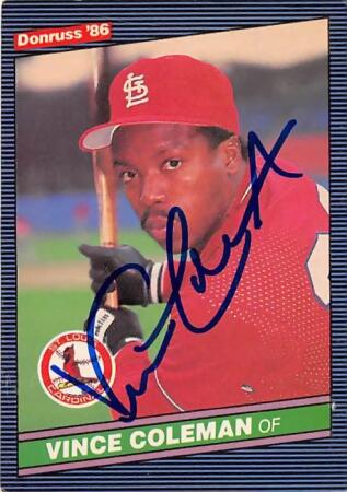 Vince Coleman Baseball Cards