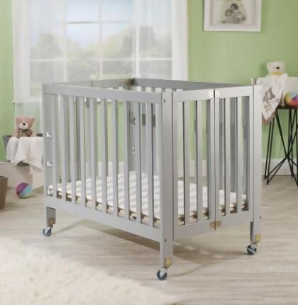 Orbelle Trading 1166G Roxy Three Portable Crib Grey