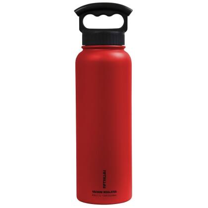 Icy-Hot Hydration V40006RD0 40 oz Cherry Red Vacuum Insulated Bottle - 3 Finger Grip Lid 