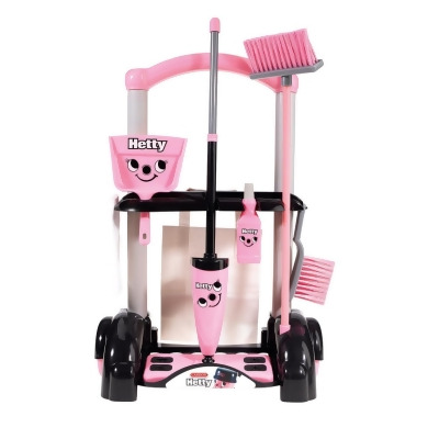 Casdon & Numatic 63102 Hetty Cleaning Trolley - Toy Kids Childrens Set - Pink & Black 