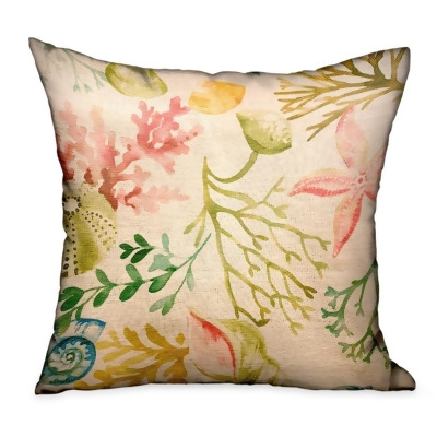 Plutus Brands PBDU1910-1818-DP 18 x 18 in. Underthesea Multicolor Floral Luxury Throw Pillow 