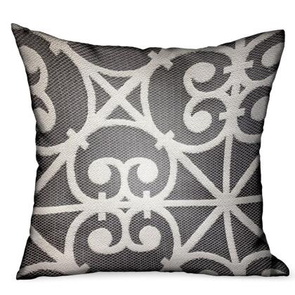 Plutus Brands PBDUO106-1220-DP 12 x 20 in. Abalone Truffle Gray Chevron Luxury Outdoor & Indoor Throw Pillow 