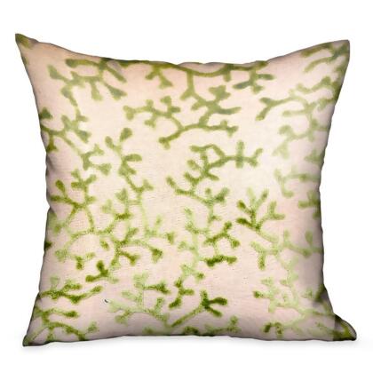 Plutus Brands PBDU1903-2424-DP 24 x 24 in. Sage Reef Apple Green Floral Luxury Throw Pillow 