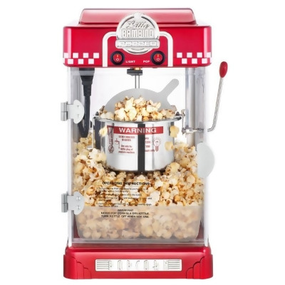Great Northern Popcorn 83-DT5621 6073 Red Little Bambino Table Top Retro Machine Popcorn Popper - 2.5 oz 