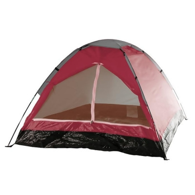 Wakeman 80-180T 2-Person Dome Tents for Camping with Carry Bag - Red 