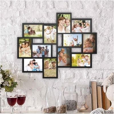 Lavish Home 80-COLL-1 Collage Picture Frame with 12 Openings for 4 x 6 in. Photos 