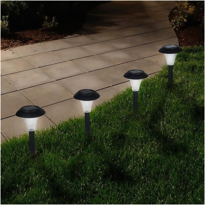 Pure Garden 82-9265 Solar Powered Lights LED Outdoor Stake Spotlight Fixture for Gardens, Pathways & Patios - Set of 8 