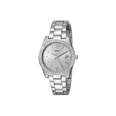 Fossil ES4317 Silver Dial Scarlette Stainless Steel Watch for Ladies 