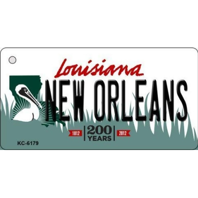 Smart Blonde KC-5517 Louisiana License Plate Art Metal Novelty Key Chain 