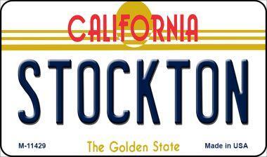 Smart Blonde M-11429 3.5 x 2 in. Stockton California Novelty Metal Magnet 