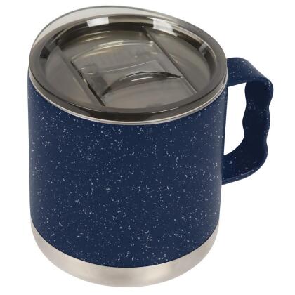 Icy-Hot Hydration T15000001 15 oz Double-Wall Vacuum Insulated Camp Mugs with Slide Lid, Navy & Speckled 