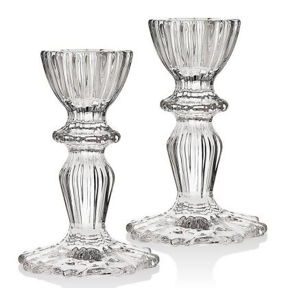 Godinger 14867 4 in. Atlantic Candlestick - Pack of 2 