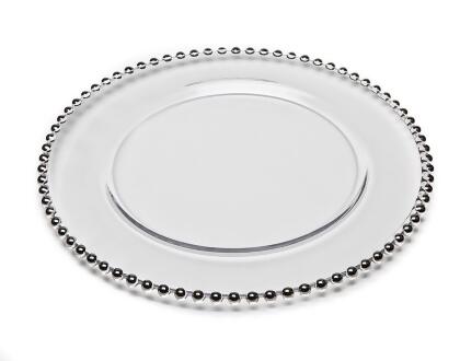 Godinger 48438 13 in. Chesterfield Charger Plate - Silver 