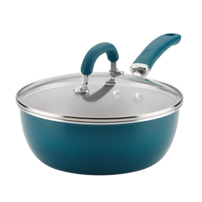 Rachael Ray 12160 3 qt. Create Delicious Aluminum Nonstick Everything Pan - Teal Shimmer 