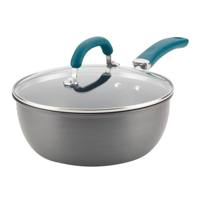 Rachael Ray 81152 3 qt. Create Delicious Hard Anodized Aluminum Nonstick Everything Pan - Gray 