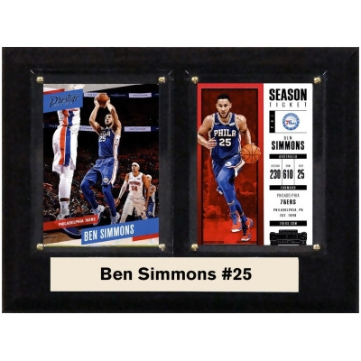 C&I Collectables 68BENSIMMONS NBA 6 x 8 in. Ben Simmons Philadelphia 76ers Two Card Plaque 