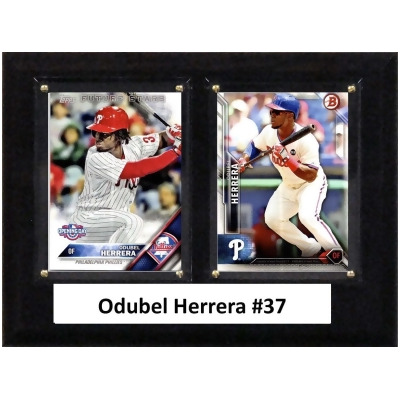 C&I Collectables 68OHERRERA MLB 6 x 8 in. Odubel Herrera Philadelphia Phillies Two Card Plaque 