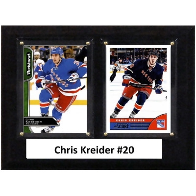 C&I Collectables 68KREIDER NHL 6 x 8 in. Chris Kreider New York Rangers Two Card Plaque 