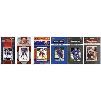 C&I Collectables ISLANDERS618TS NHL New York Islanders 6 Different Licensed Trading Card Team Sets 