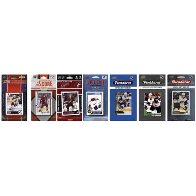 C&I Collectables COYOTES718TS NHL Arizona Coyotes 7 Different Licensed Trading Card Team Sets 