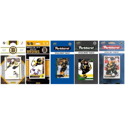 C&I Collectables BRUINS518TS NHL Boston Bruins 5 Different Licensed Trading Card Team Sets 
