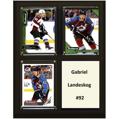 C&I Collectables 810LANDESKOG NHL 6 x 8 in. Gabriel Landeskog Colorado Avalanche Two Card Plaque 