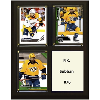 C&I Collectables 810SUBBAN NHL 6 x 8 in. P.K. Subban Nashville Predators Two Card Plaque 