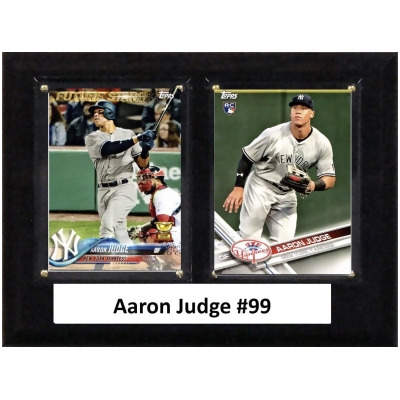 C&I Collectables 68JUDGE MLB 6 x 8 in. Aaron Judge New York Yankees Two Card Plaque 