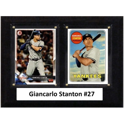C&I Collectables 68STANTON MLB 6 x 8 in. Giancarlo Stanton New York Yankees Two Card Plaque 