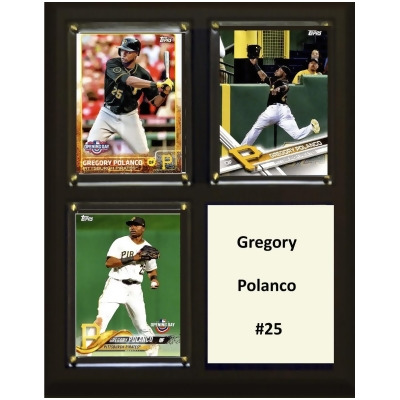 C&I Collectables 810POLANCO MLB 6 x 8 in. Gregory Polanco Pittsburgh Pirates Two Card Plaque 