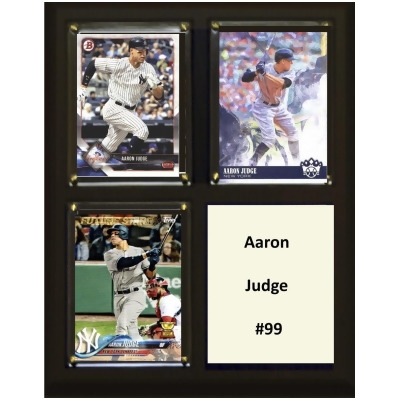 C&I Collectables 810JUDGE MLB 6 x 8 in. Aaron Judge New York Yankees Two Card Plaque 