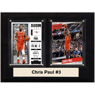 C&I Collectables 68CPAULHOU NBA 6 x 8 in. Chris Paul Houston Rockets Two Card Plaque 