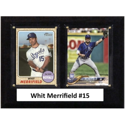C&I Collectables 68MERRIFIELD MLB 6 x 8 in. Whit Merrifield Kansas City Royals Two Card Plaque 
