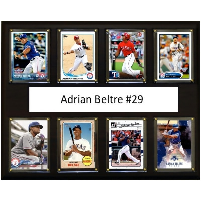 C&I Collectables 1215BELTRE8C MLB 12 x 15 in. Adrian Beltre Texas Rangers 8-Card Plaque 