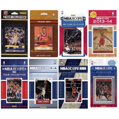 C&I Collectables ROCKETS818TS NBA Houston Rockets 8 Different Licensed Trading Card Team Sets 