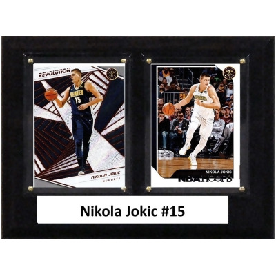 C&I Collectables 68JOKIC NBA 6 x 8 in. Nikola Jokic Denver Nuggets Two Card Plaque 